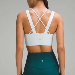 Lululemon lavender like a cloud long line bra 10 strappy